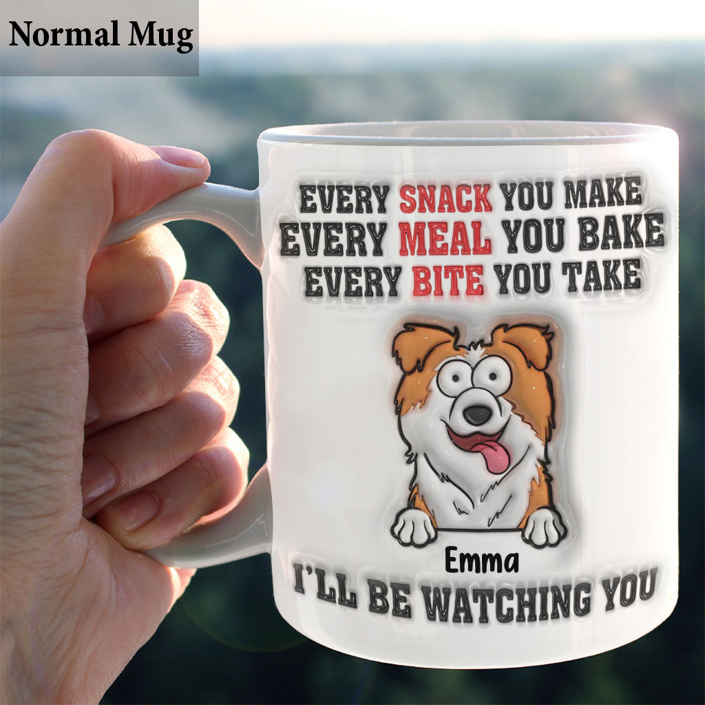 Je te surveille - Mug personnalisé pour chien