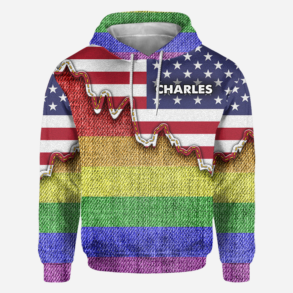 I am brave I am bruised True Colors - Personalized LGBT Support All Over Shirt