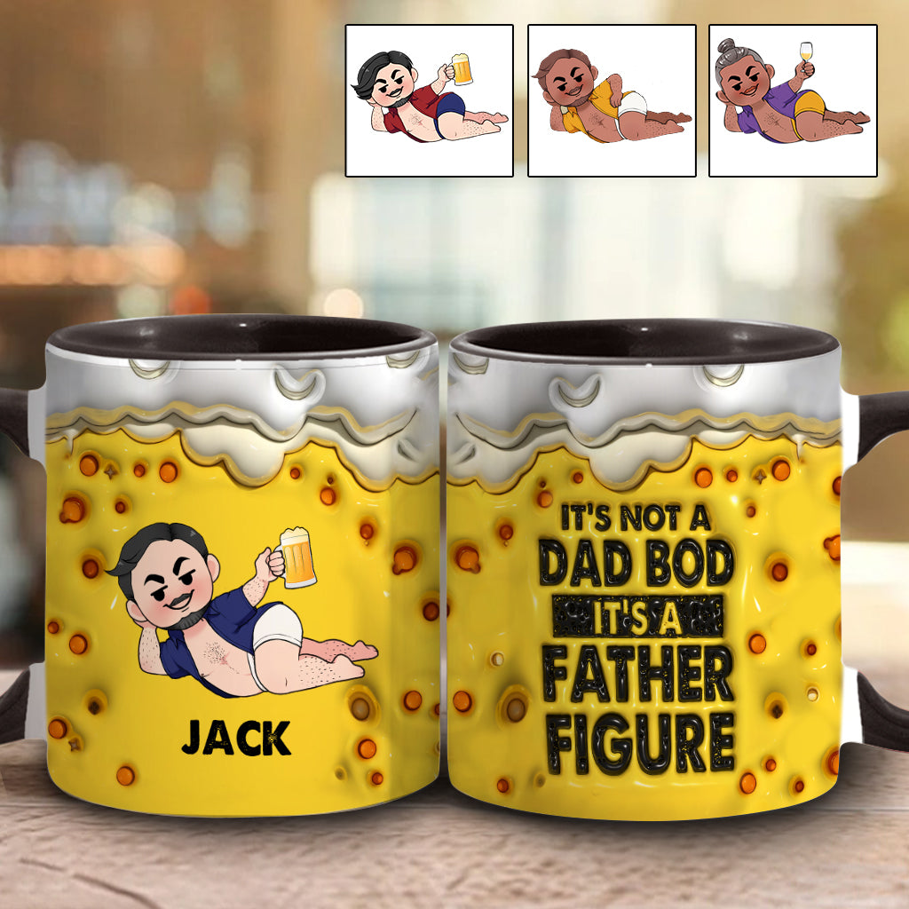 It's Not A Dad Bob It's A Fatherfigure - Personalized Father Accent Mug