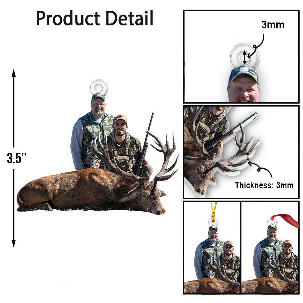 Passionnés de chasse - Ornement de chasse personnalisé en forme de pièce unique