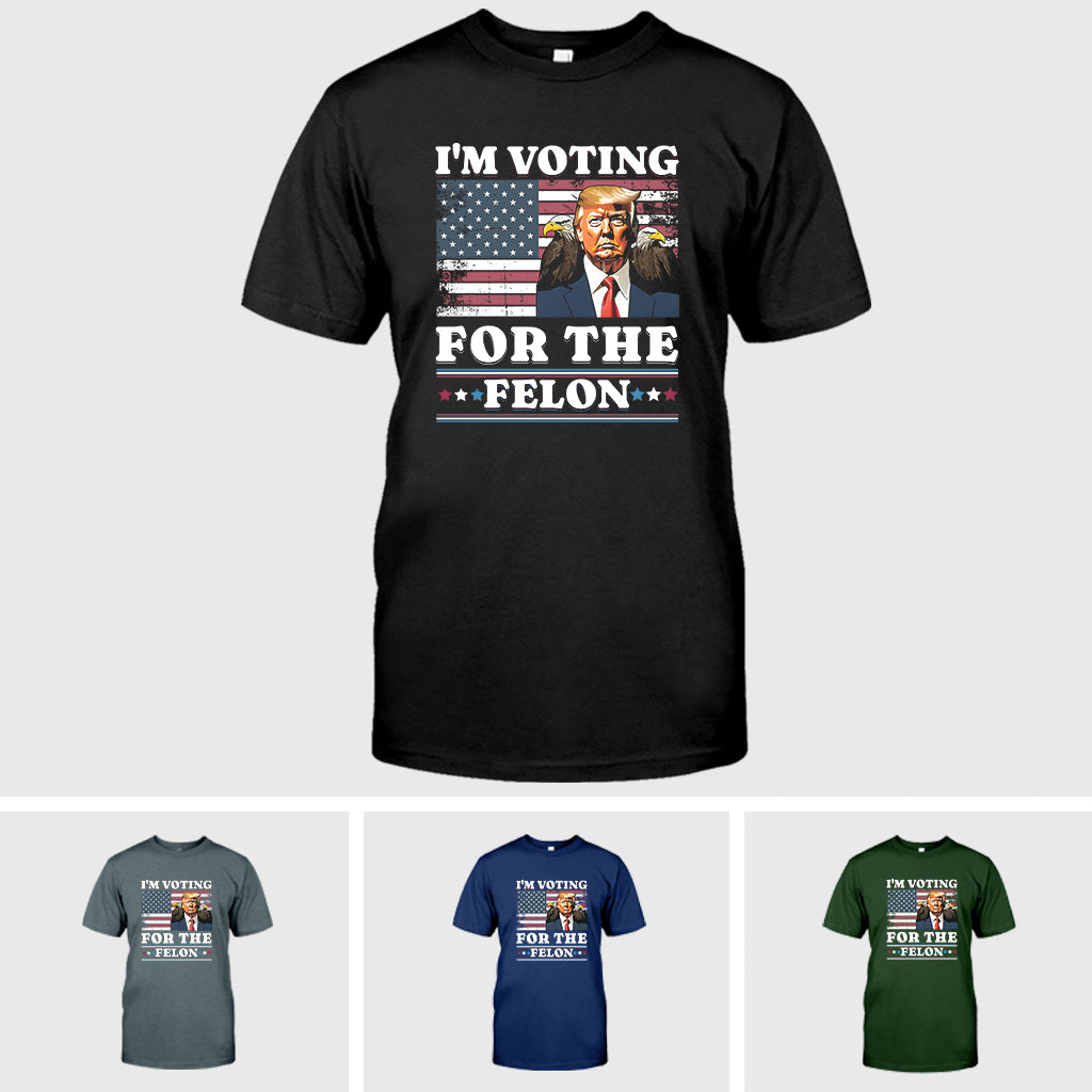 Ich wähle den Verurteilten – T-Shirt, lustiges „Ich wähle immer noch Trump“-T-Shirt, verurteilter Verurteilter 2024, Geschenkidee für den Wahltag im November