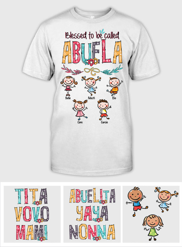 Dios Me Regaló Dos Títulos - Personalized Grandma T-shirt And Hoodie