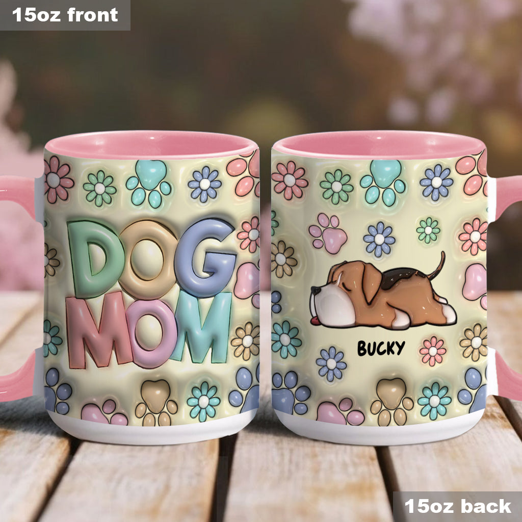 Dog Mom Dog Dad - Personalized Dog Accent Mug