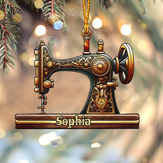 Bautiful Sewing Machine - Personalized Sewing Ornament