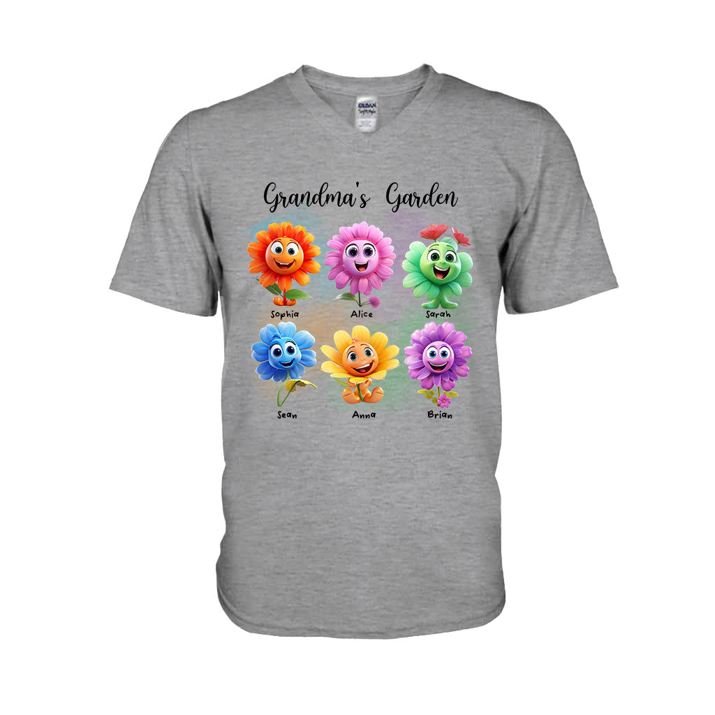 Grandma's Garden - Personalized Grandma T-shirt And Hoodie