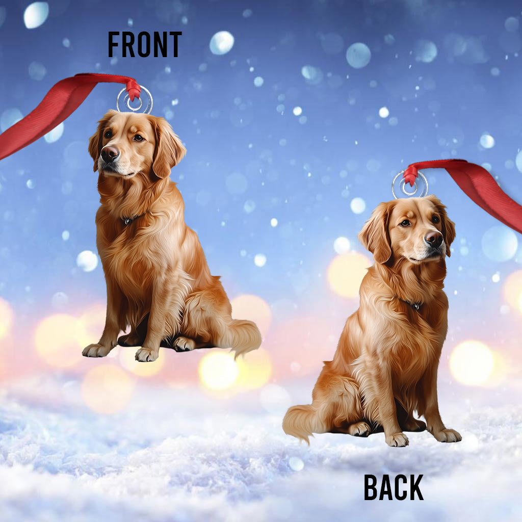 Custom Any Photo Ornament - Personalized Dog Custom Shaped Ornament