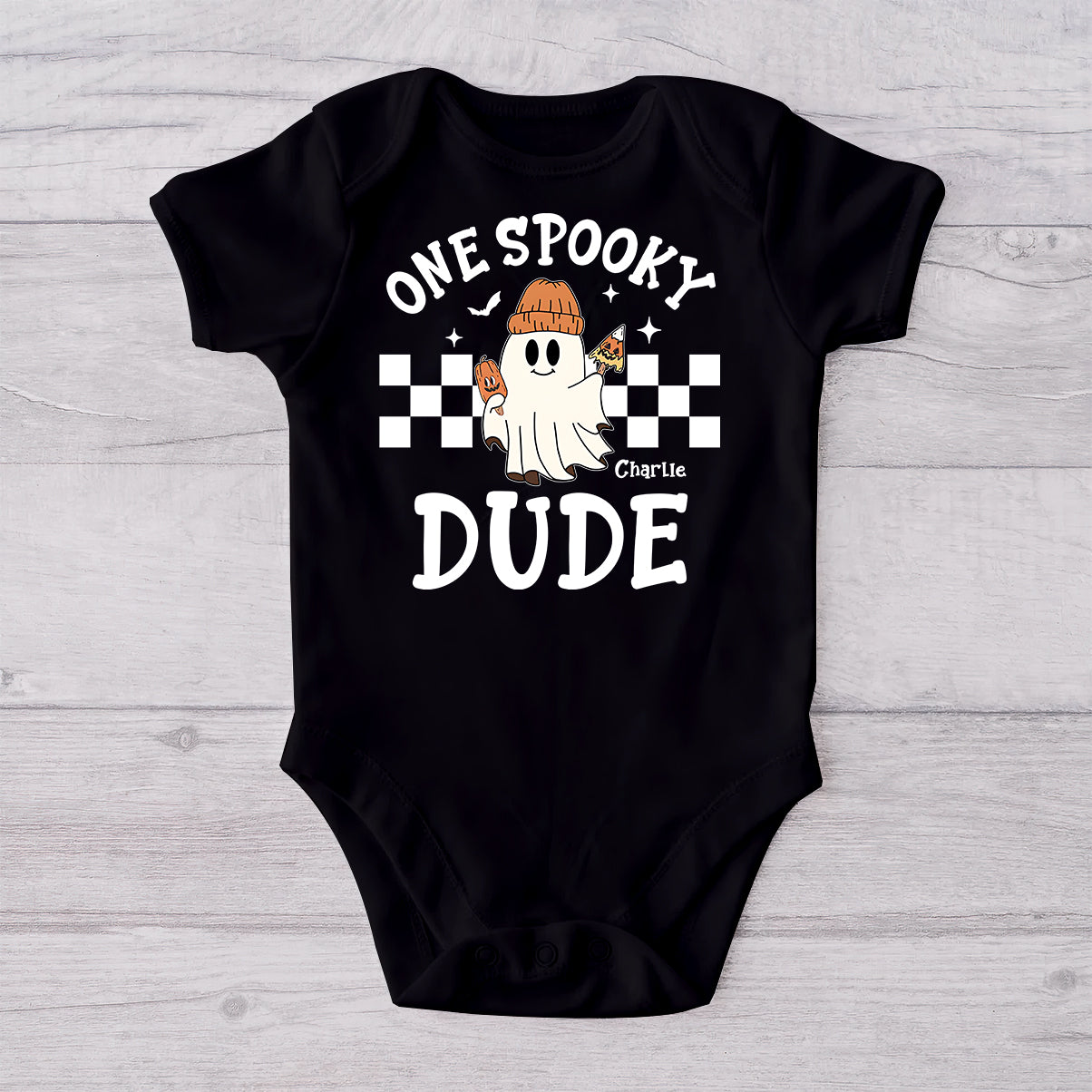 One Spooky Dude - Personalized Kid T-shirt And Baby Onesie