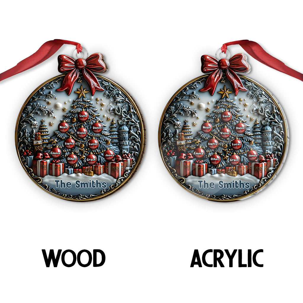 Joyeux Noël - Ornement de Noël personnalisé pour la famille