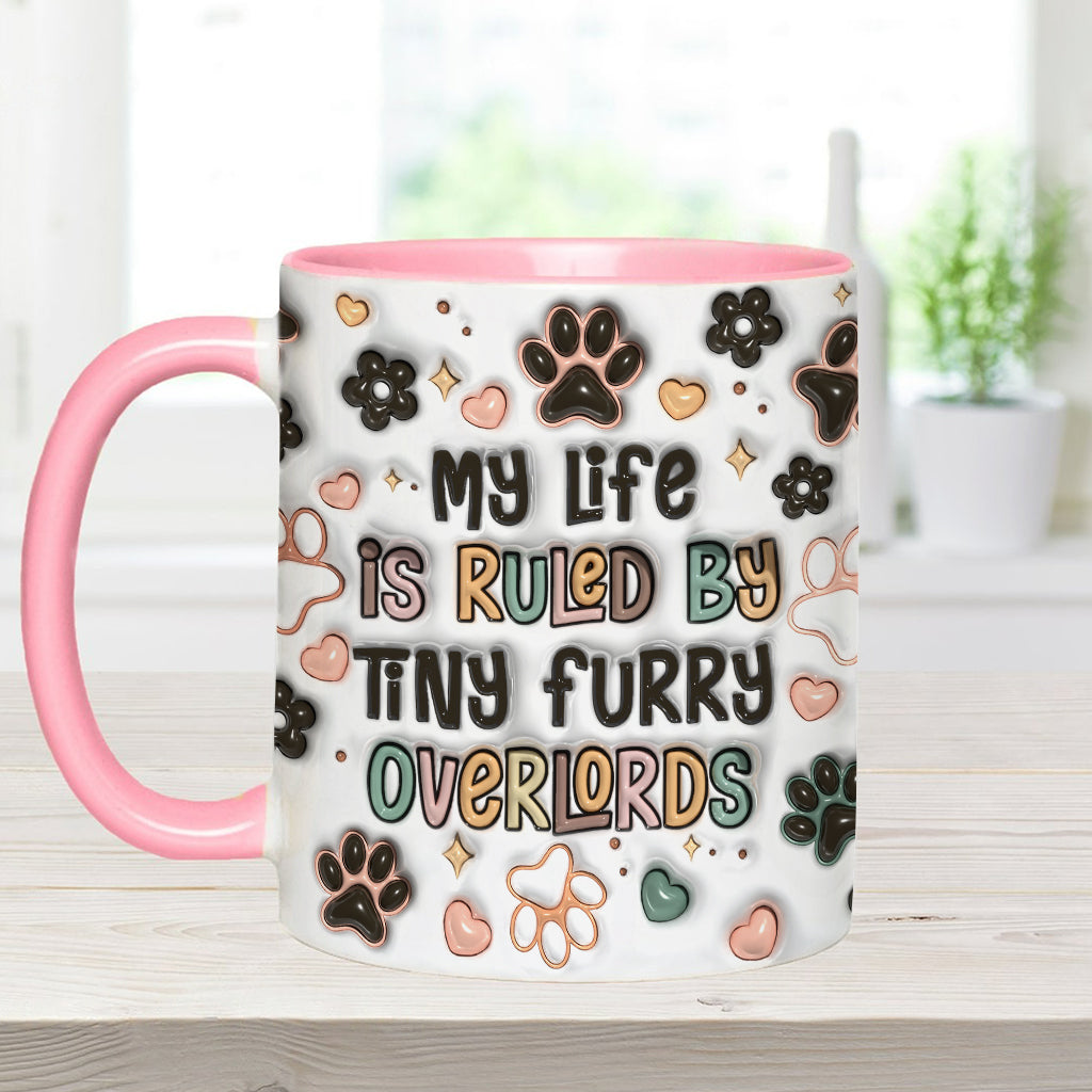 Tiny Furry Overlords - Personalized Cat Accent Mug
