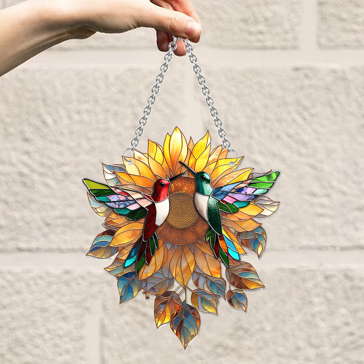 Wunderschöne Kolibris im Sonnenschein – Kolibri-Fensterhänger-Sonnenfänger-Ornament