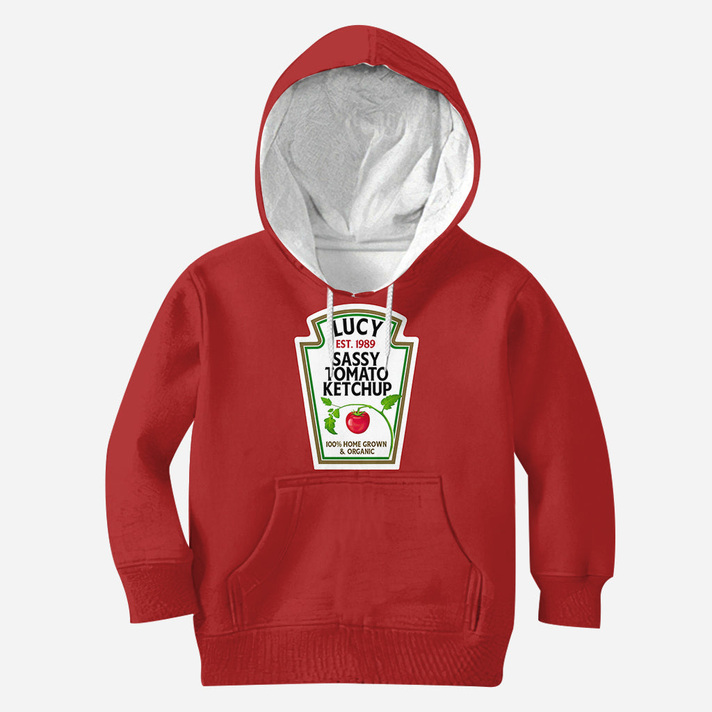 Sassy Ketchup Spicy Mustard Condiment Costume - Personalized Halloween All Over Shirt