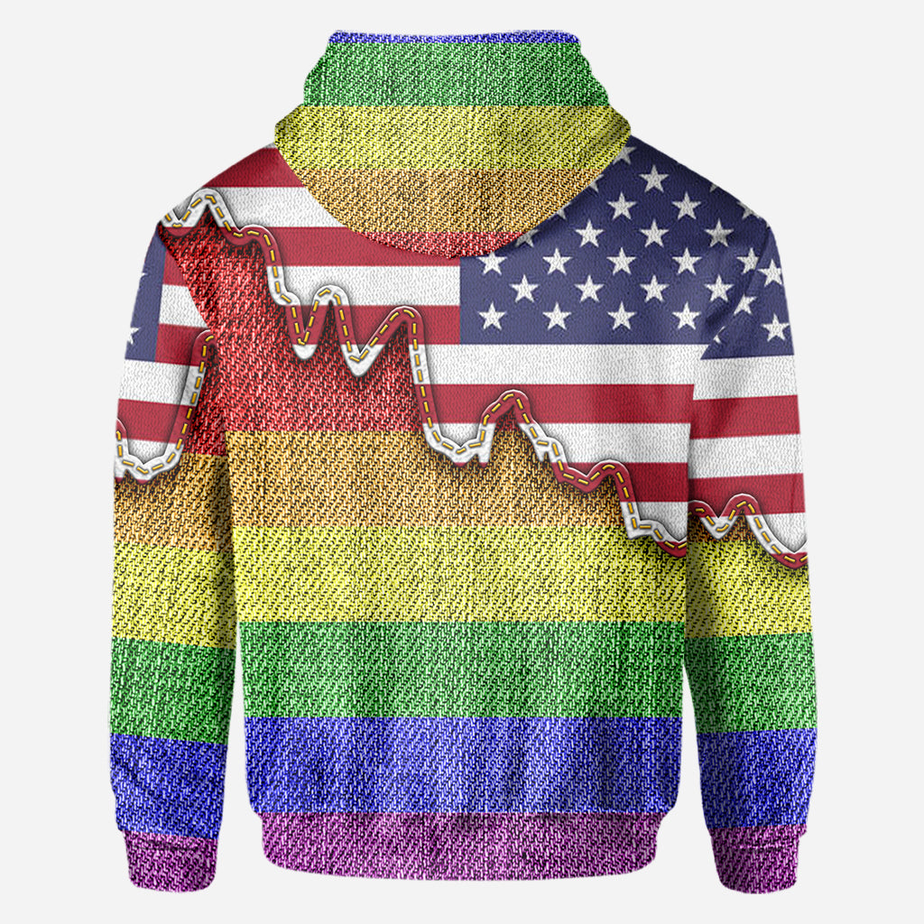 I am brave I am bruised True Colors - Personalized LGBT Support All Over Shirt