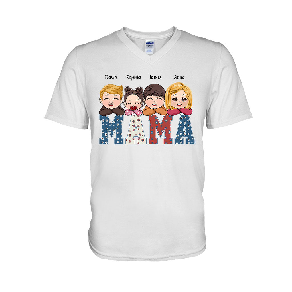 American Mama Any Title Vintage Retro Style - Personalized Mother T-shirt And Hoodie