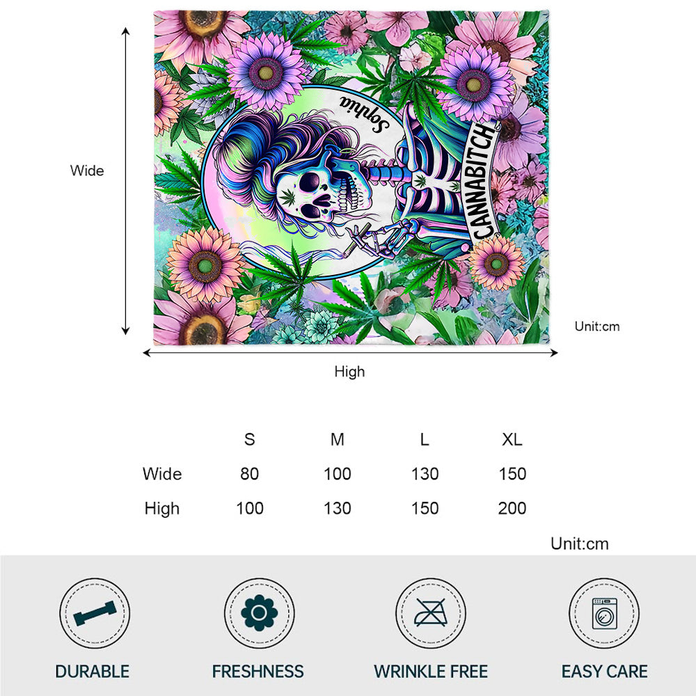 Cannabitch - Personalized Weed Blanket