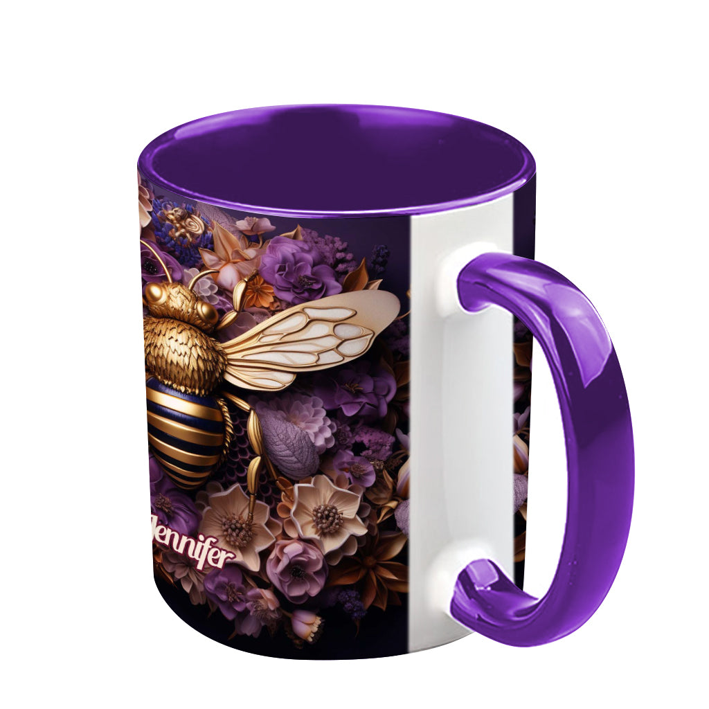 Mug personnalisé Bee Happy Golden Bee - Motif abeille