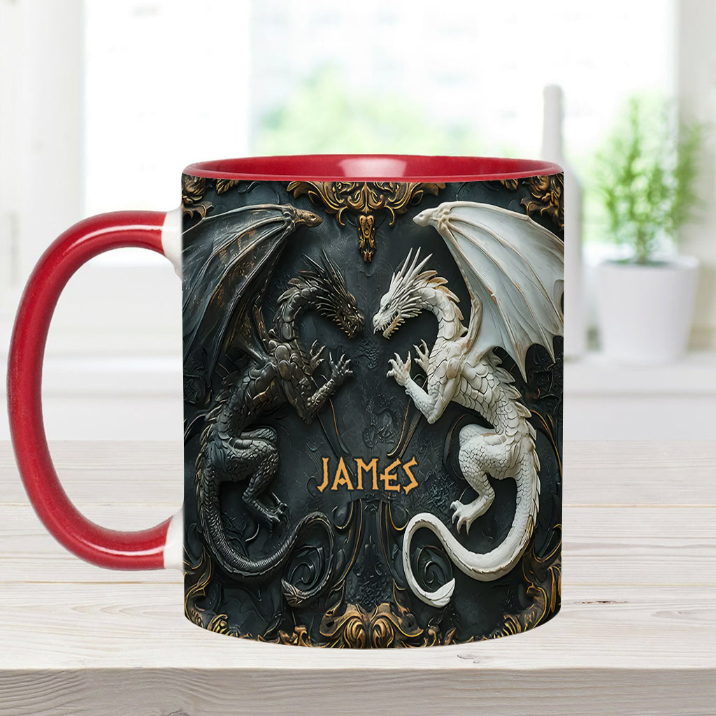 Love Dragons - Personalized Dragon Accent Mug