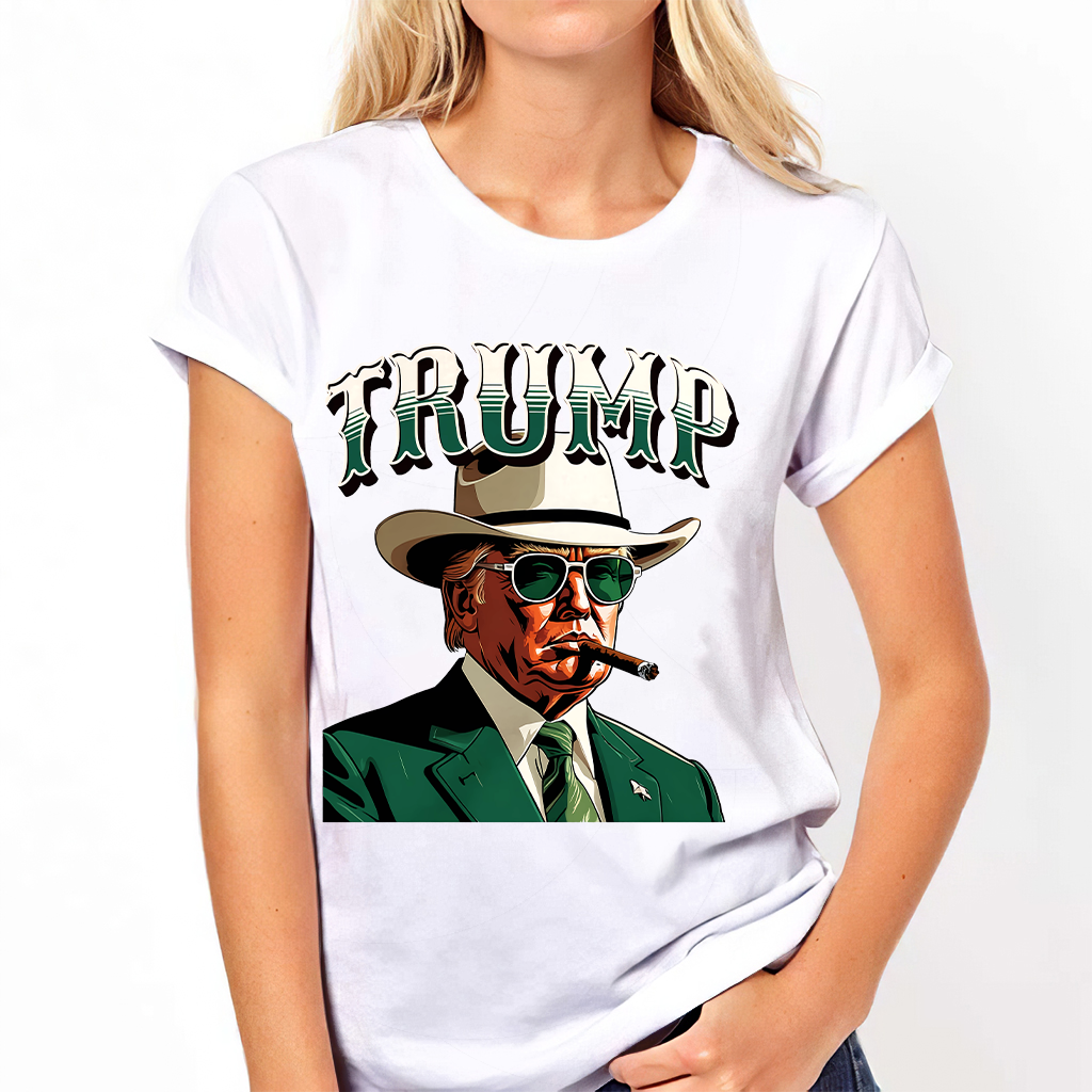 T-shirt Donad Trum Cowboy Western Cowboy, T-shirt Make America Great Donald Daddy, T-shirt Trum 2024, T-shirt MAGA