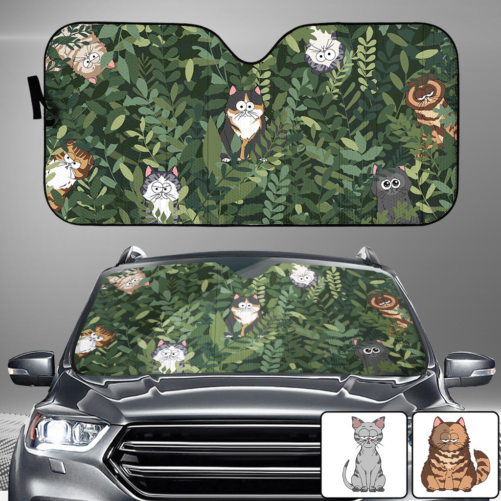 Hidden Cat - Personalized Cat Car Sunshade