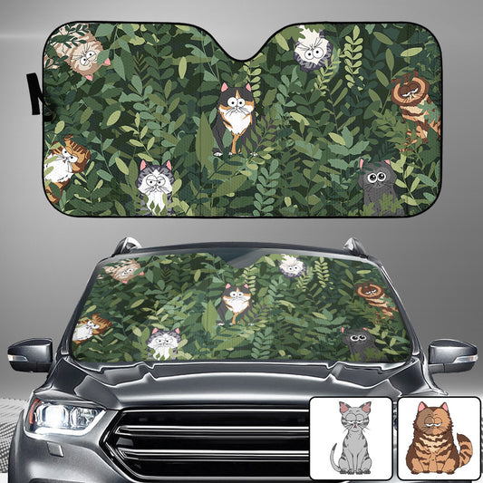Hidden Cat - Personalized Cat Car Sunshade