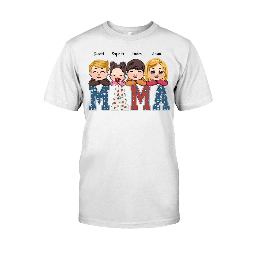 American Mama Any Title Vintage Retro Style - Personalized Mother T-shirt And Hoodie