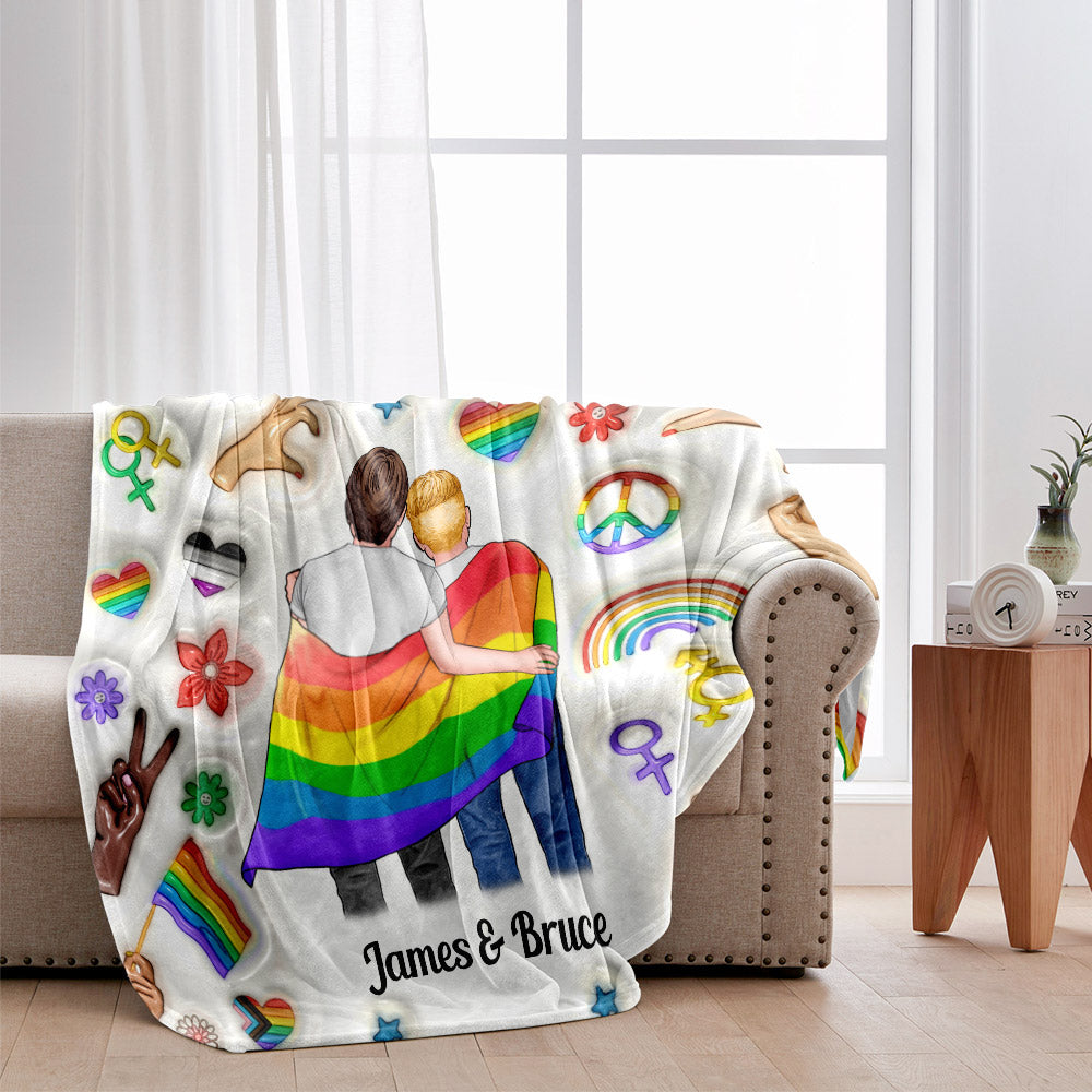 Tu es mon arc-en-ciel - Couverture de soutien LGBT personnalisée