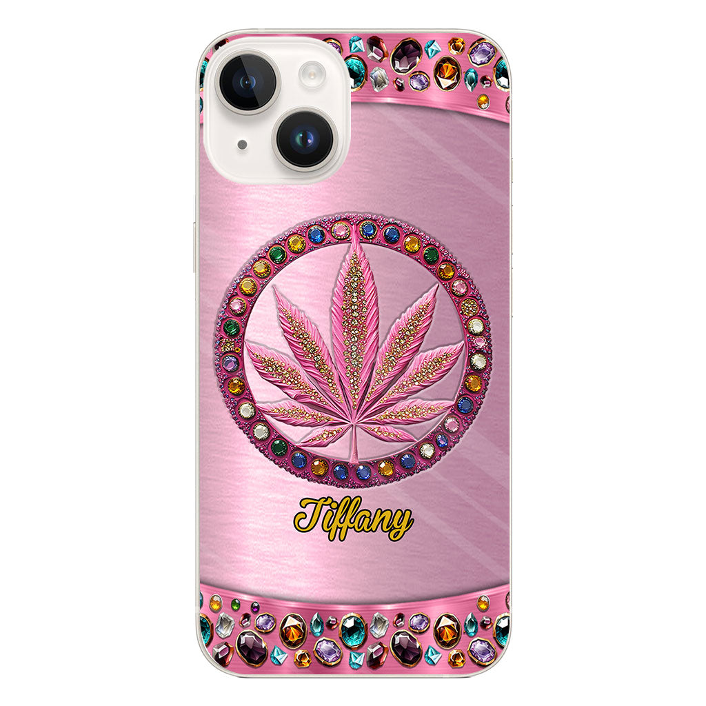 Stoner Chick - Personalized Weed Clear Phone Case