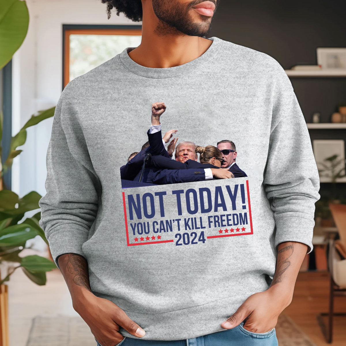 T-shirt « Pas aujourd'hui », T-shirt « Ne jamais se rendre », T-shirt « Luttons pour l'Amérique », T-shirt de rallye rétro, T-shirt « Luttons, combattons, combattons »