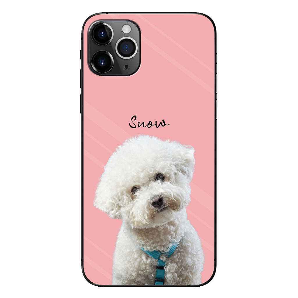Lovely Dog Cat Pet Portrait - Personalized Dog Clear Phone Case