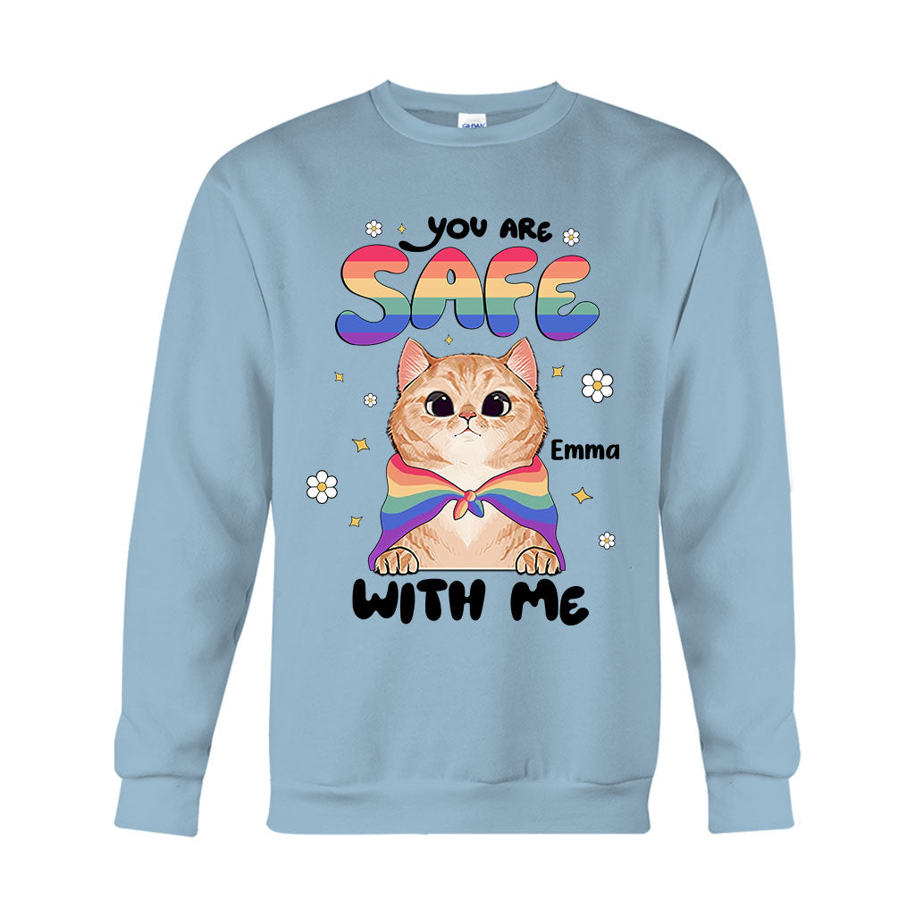 You Are Safe - Personalized LGBT Support T-shirt And Hoodie