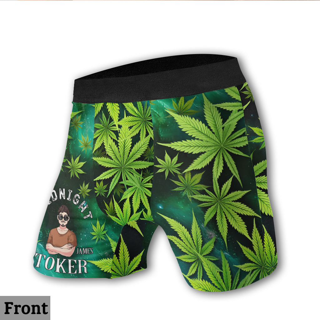 Midnight Toker - Personalized Weed Men’s Boxer Briefs