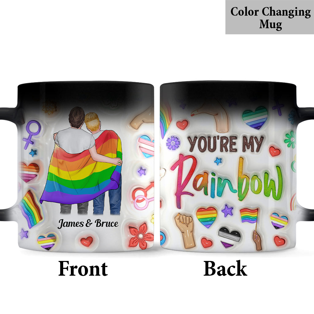 Du bist mein Regenbogen – Personalisierte Tasse zur Unterstützung der LGBTQ+-Community