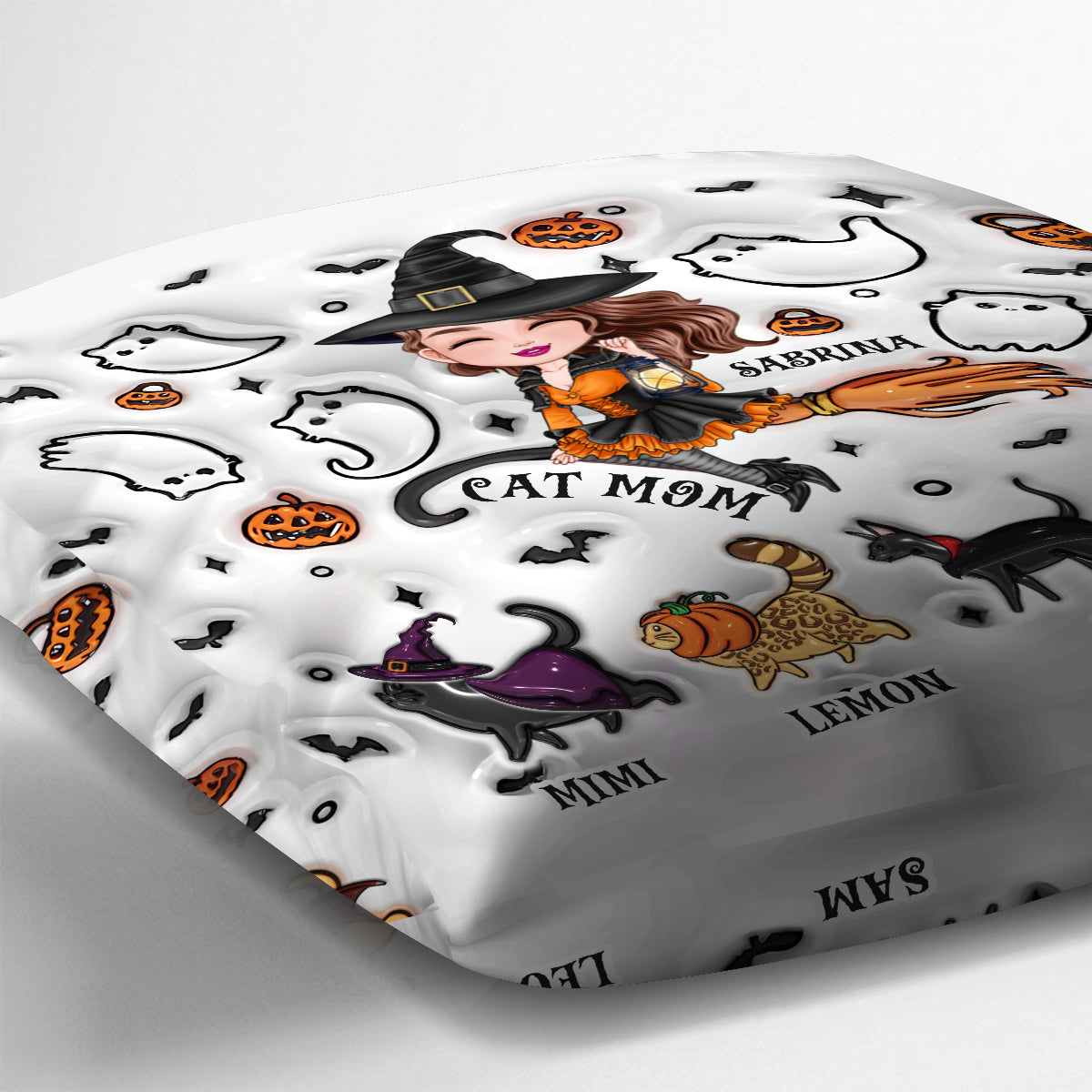 Cat Mom - Personalized Cat Throw Pillow