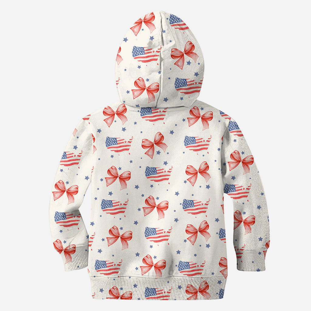 Coquette American Girl - Personalisiertes T-Shirt zum Unabhängigkeitstag/4. Juli