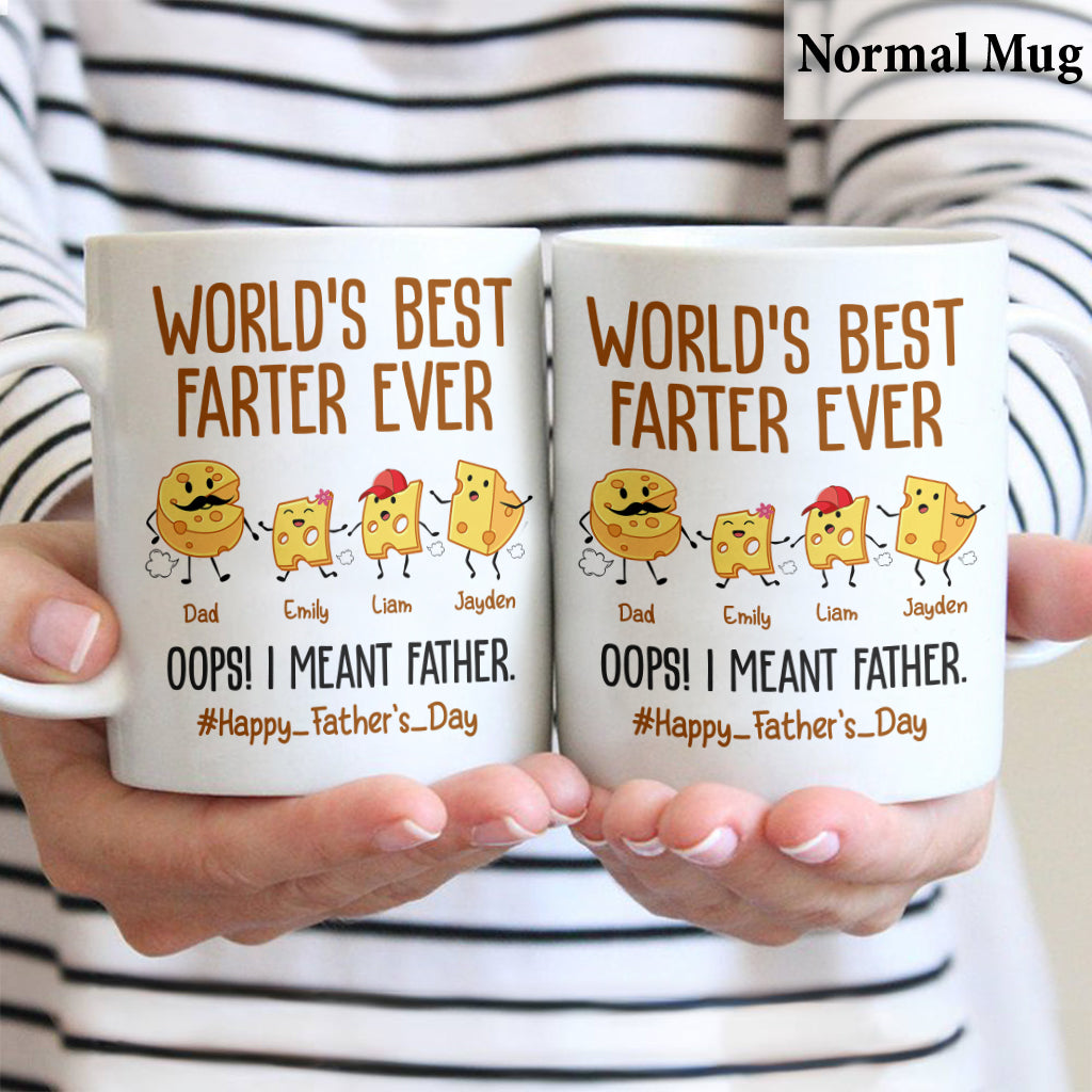 World's Best Farter Funny Cheese - Personalized Father Mug