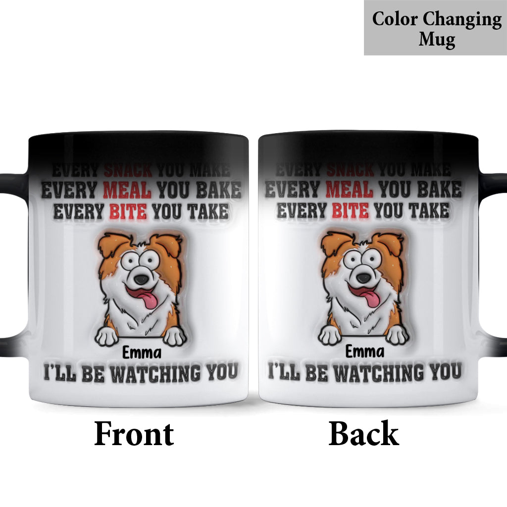 Je te surveille - Mug personnalisé pour chien