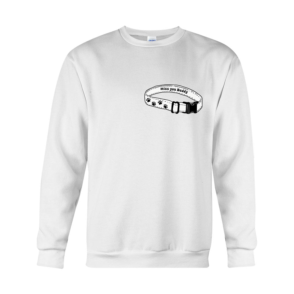 Collier « Tu me manques » - T-shirt et sweat à capuche personnalisés pour chien