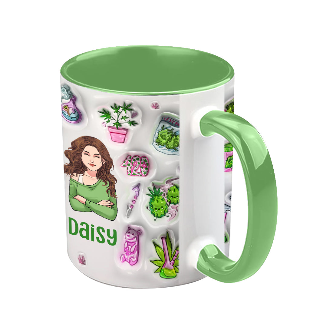 Mug gonflable 3D Puff Puff Pass - Personnalisé avec un accent cannabis