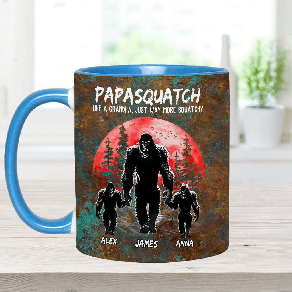 Grandpasquatch - Personalized Father Accent Mug