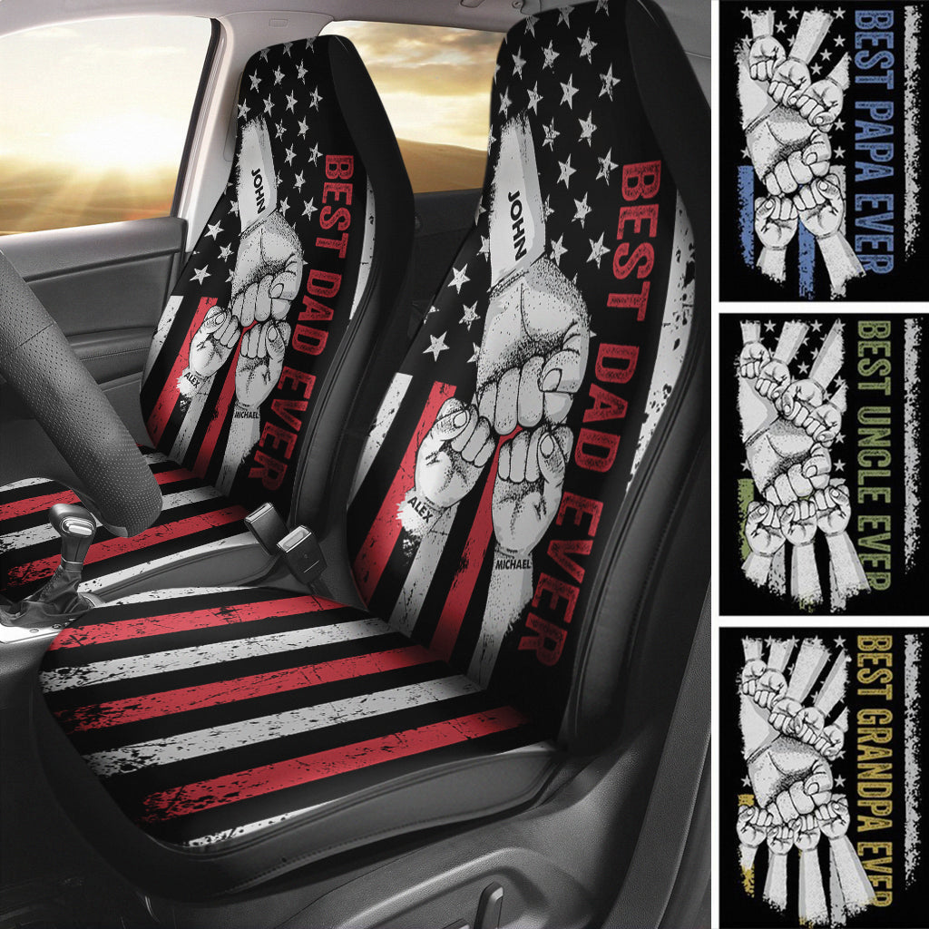 Best Dad Ever - Personalized Father Seat Covers