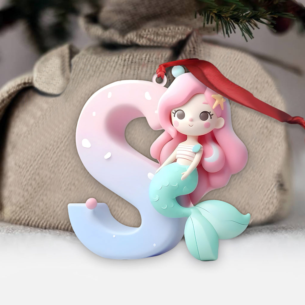 Little Mermaid Letter - Personalized Kid Ornament