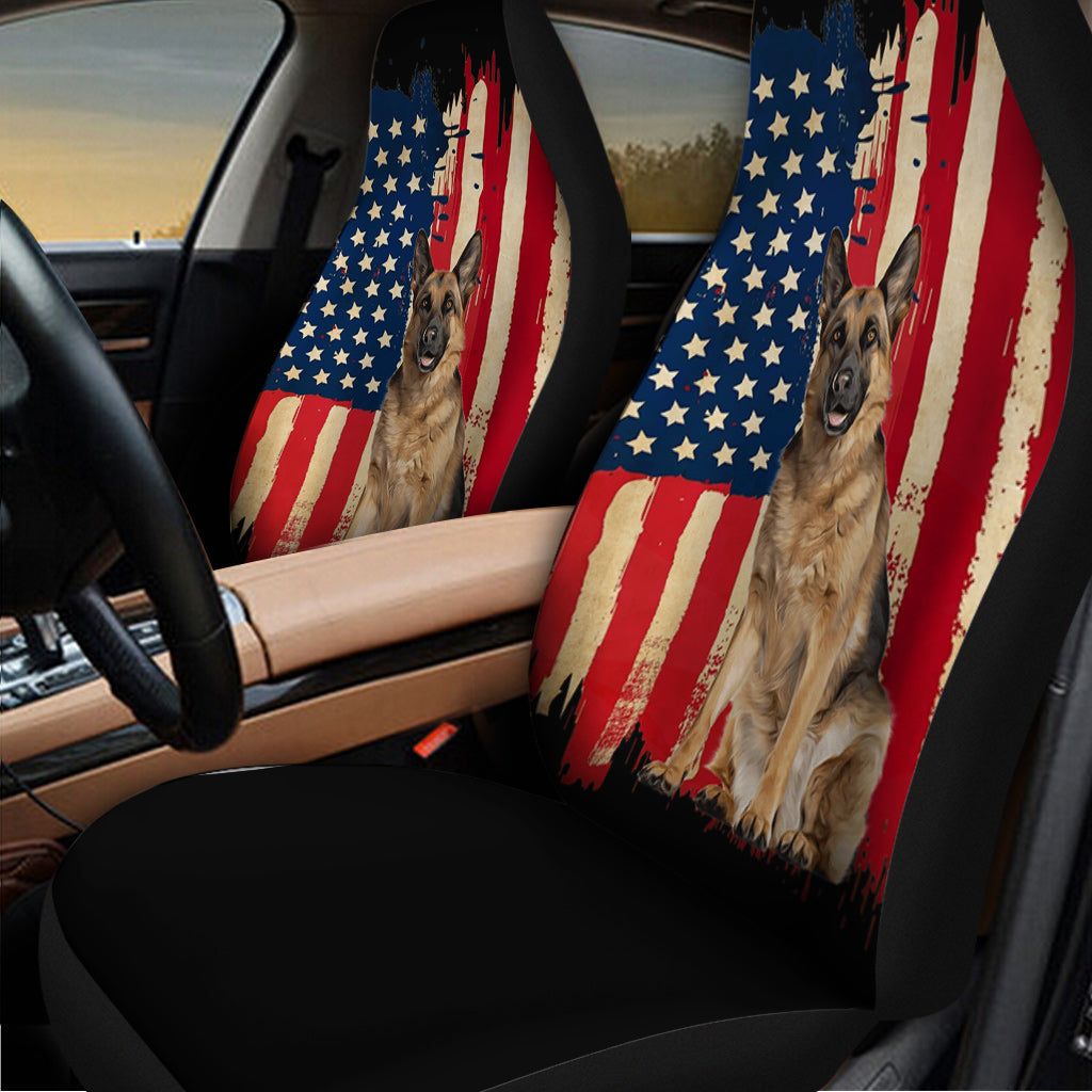 Drapeau pour chiot - Housses de siège personnalisées pour chien