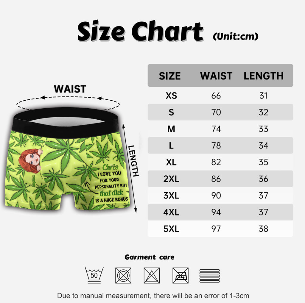 420-Rhythmus – Personalisierte Boxershorts für Herren mit Weed-Motiv