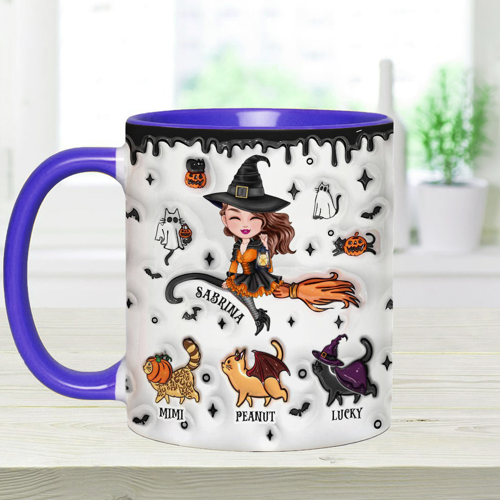 Halloween Is Better With A Cat - Personalized Cat Accent Mug