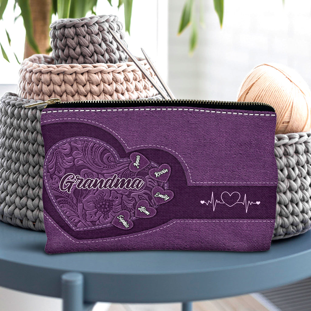 Grandma's Heart - Personalized Grandma Pouch