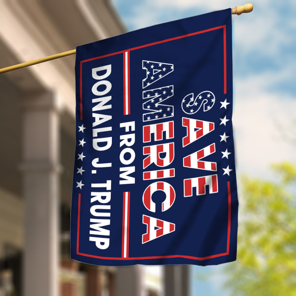 Save The Country - Anti Trump House Flag