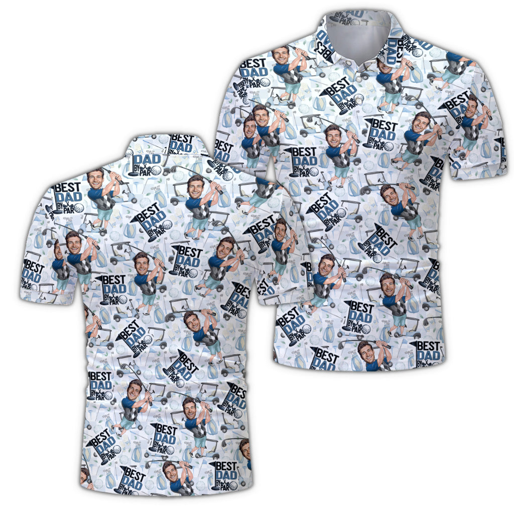 Best Dad By Par - Personalized Golf Polo Shirt