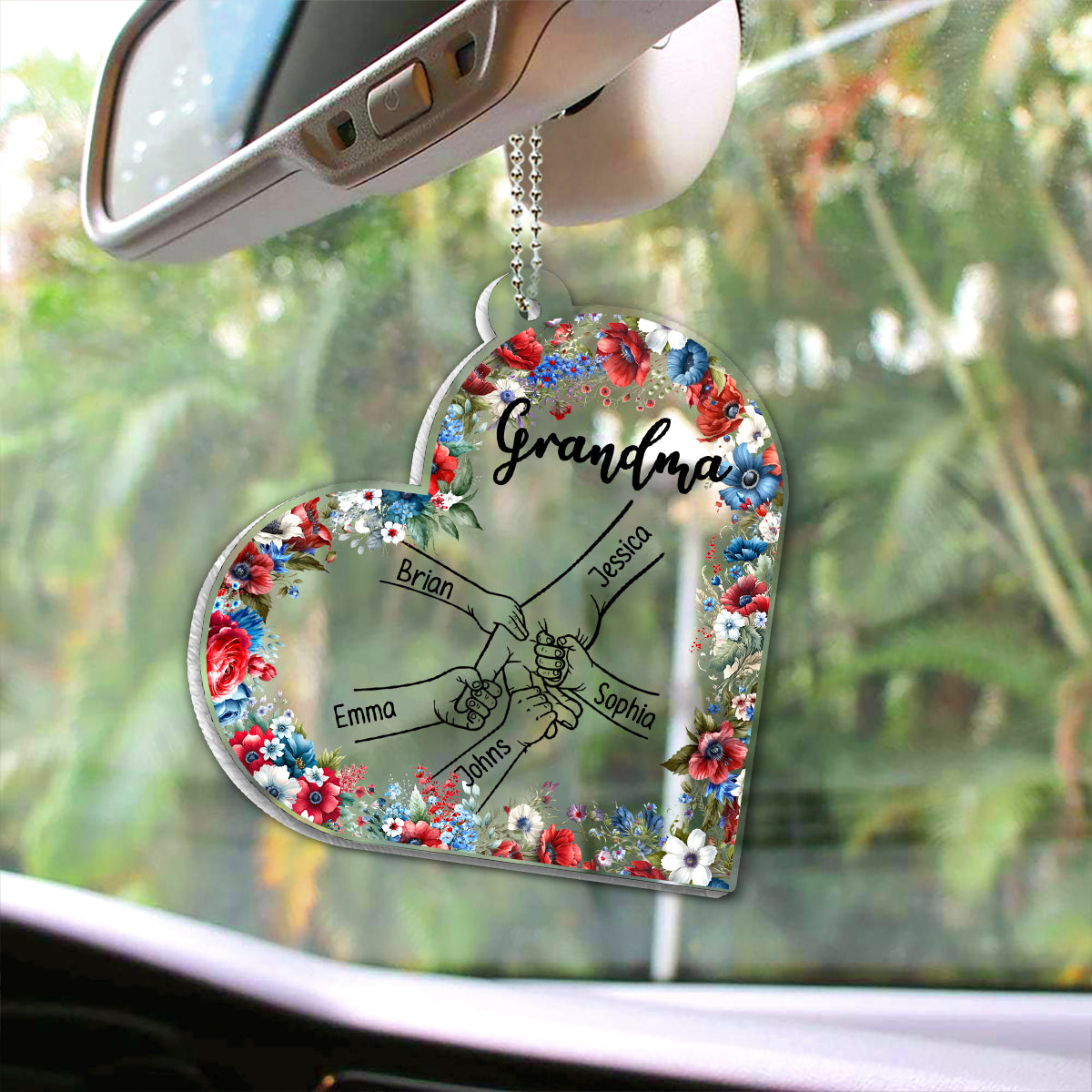 Grandma Life 4th Of July - Personalized Grandma Custom Shaped Car Ornament