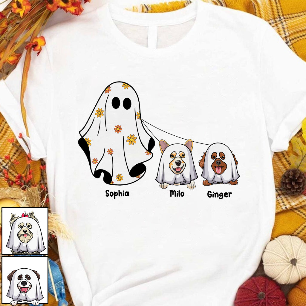 T-shirt et sweat à capuche personnalisés pour chien « Fantômes mignons »