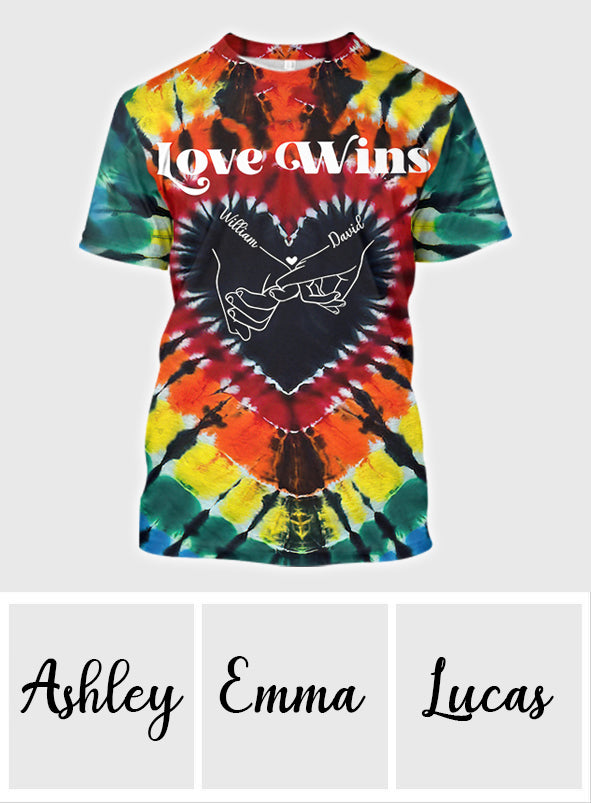 Liebe siegt – Personalisiertes LGBT-Unterstützungs-Shirt