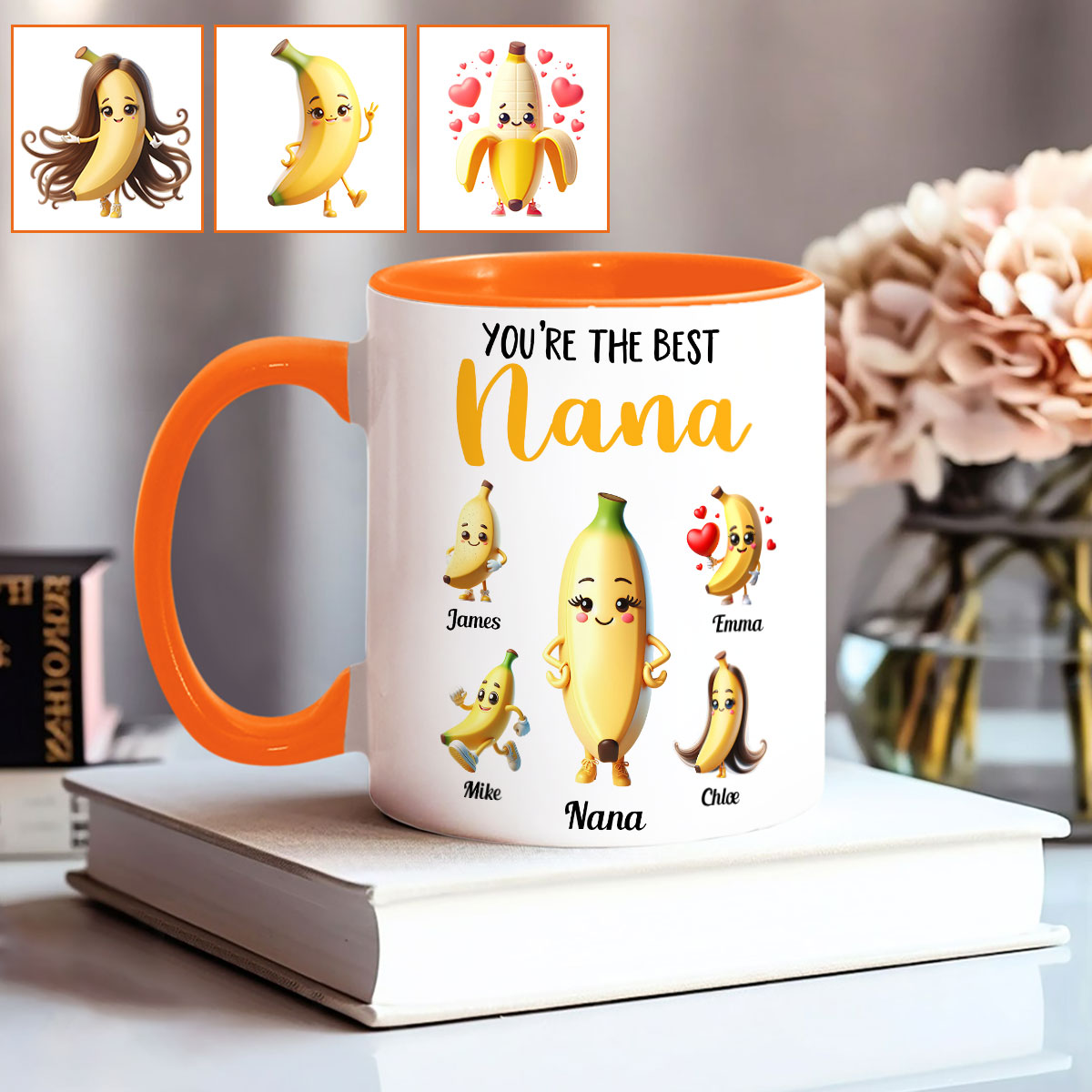 Best Nana Ever - Personalized Grandma Accent Mug